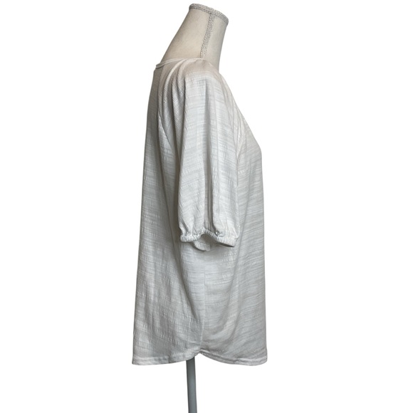 Jane and Delancey White Women's pullover Top L - Picture 3 of 10